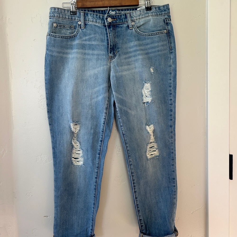 GAP Women's Light Blue Boyfriend Jeans